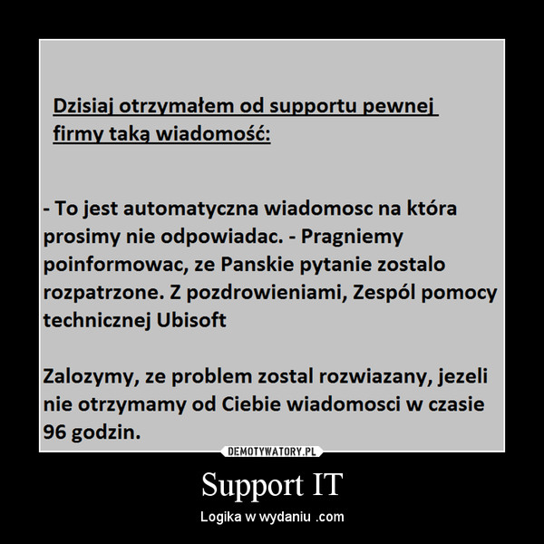Support IT – Logika w wydaniu .com 
