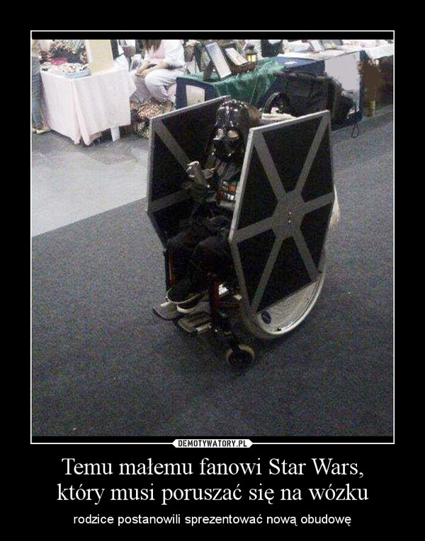 Temu małemu fanowi Star Wars,który musi poruszać się na wózku – rodzice postanowili sprezentować nową obudowę 