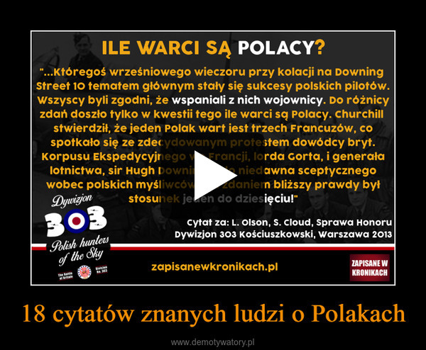 18 cytatów znanych ludzi o Polakach –  