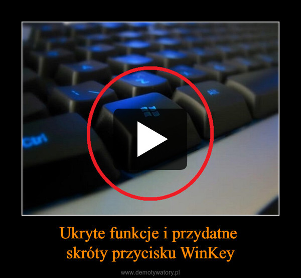 Ukryte funkcje i przydatne 
skróty przycisku WinKey