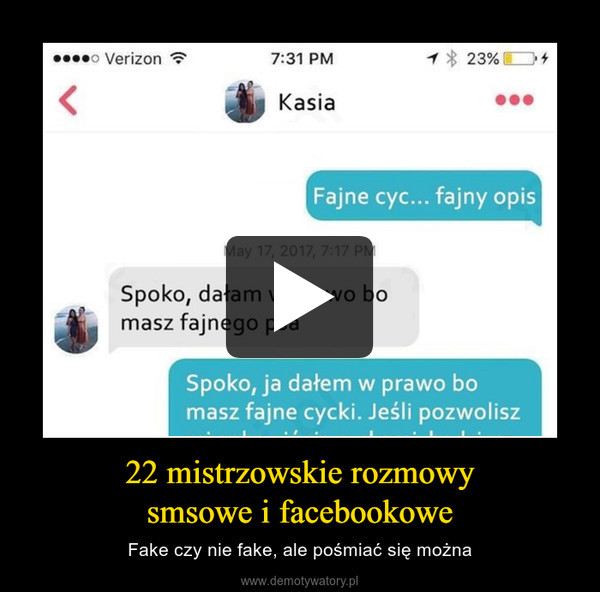 22 mistrzowskie rozmowysmsowe i facebookowe – Fake czy nie fake, ale pośmiać się można 