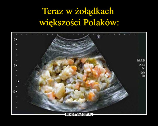Teraz w żołądkach 
większości Polaków: