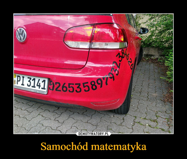 Samochód matematyka –  