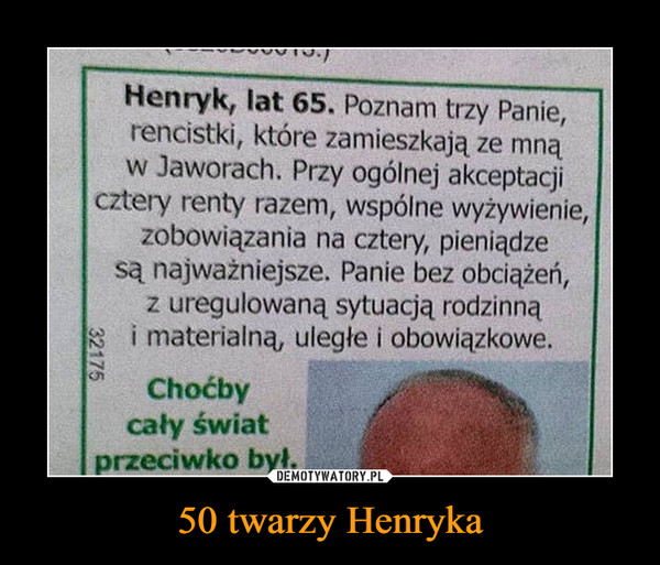 50 twarzy Henryka