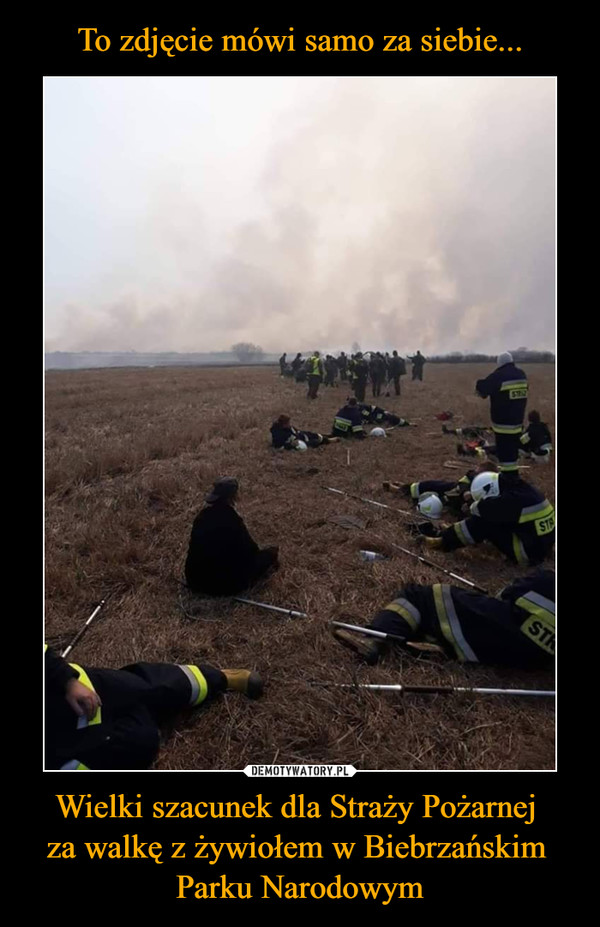 Wielki szacunek dla Straży Pożarnej za walkę z żywiołem w Biebrzańskim Parku Narodowym –  