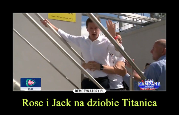 Rose i Jack na dziobie Titanica –  