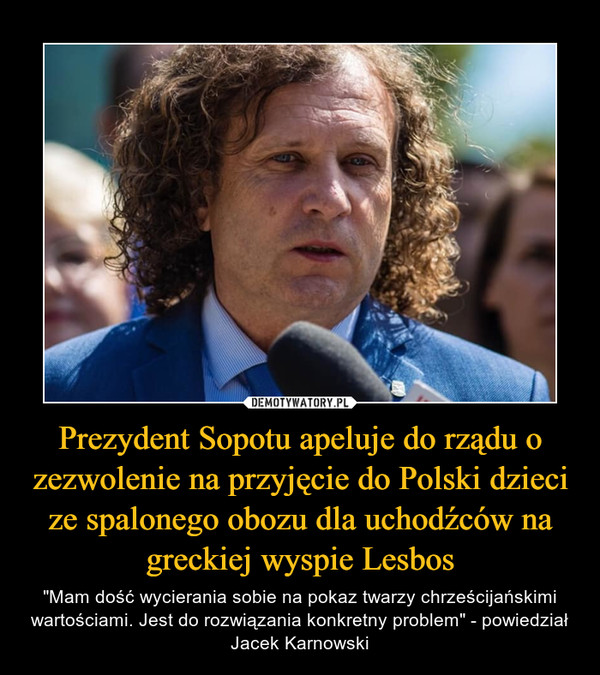 Prezydent Sopotu apeluje do rządu o zezwolenie na przyjęcie do Polski dzieci ze spalonego obozu dla uchodźców na greckiej wyspie Lesbos