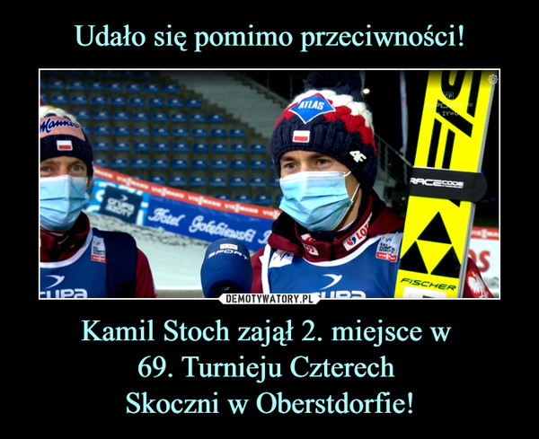 Kamil Stoch zajął 2. miejsce w 69. Turnieju Czterech Skoczni w Oberstdorfie! –  