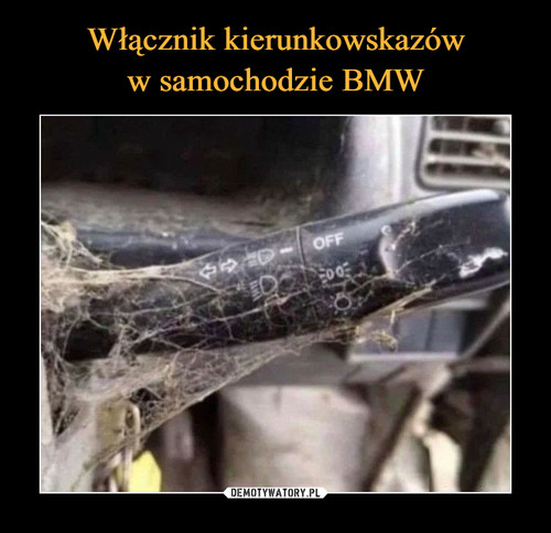 Włącznik kierunkowskazów
w samochodzie BMW