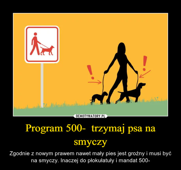 Program 500-  trzymaj psa na smyczy