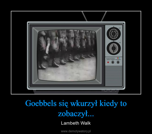 Goebbels się wkurzył kiedy to zobaczył... – Lambeth Walk 