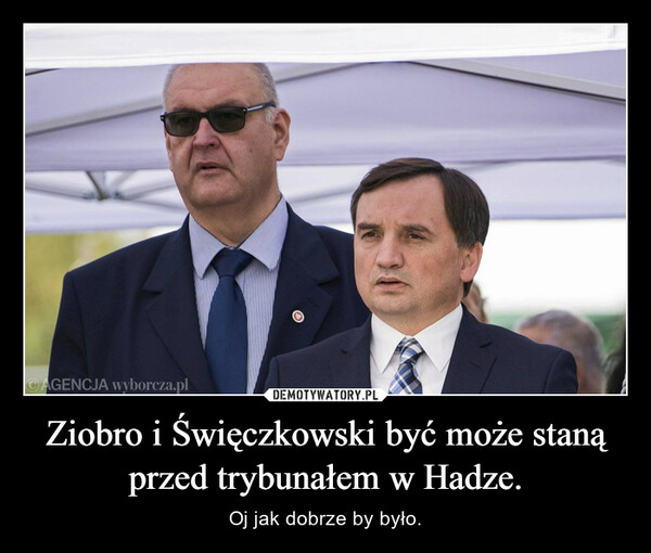 Ziobro i Święczkowski być może staną przed trybunałem w Hadze.