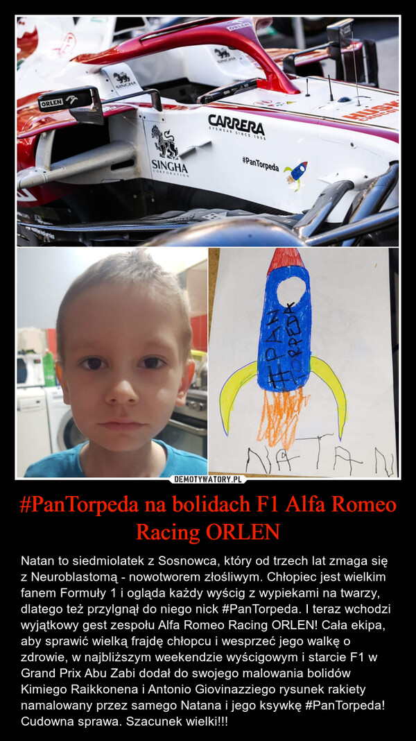 #PanTorpeda na bolidach F1 Alfa Romeo Racing ORLEN