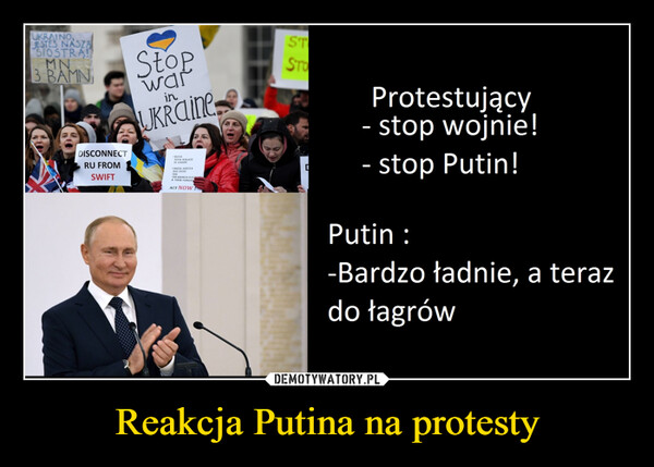 Reakcja Putina na protesty –  