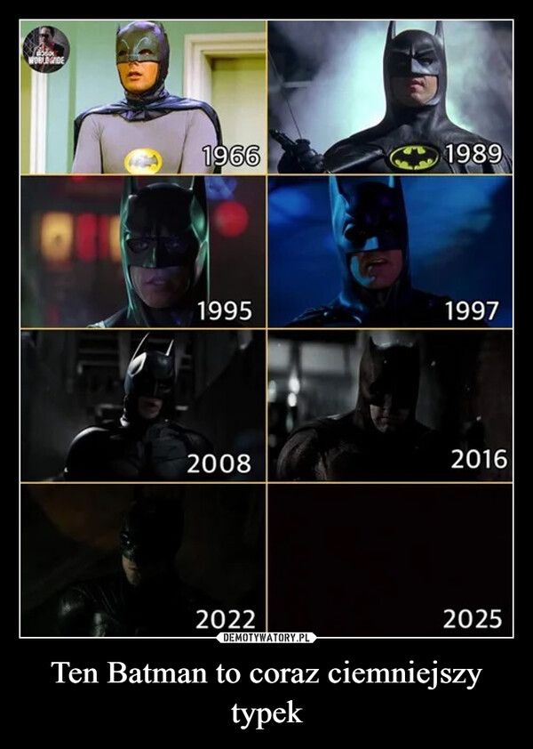 Ten Batman to coraz ciemniejszy typek