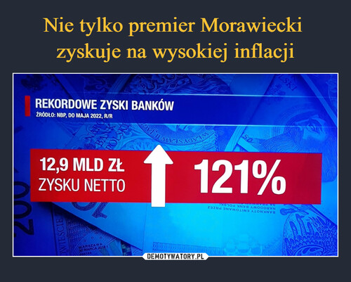 Nie tylko premier Morawiecki 
zyskuje na wysokiej inflacji