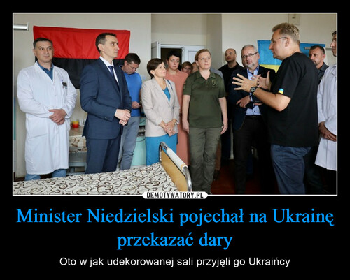 Minister Niedzielski pojechał na Ukrainę przekazać dary