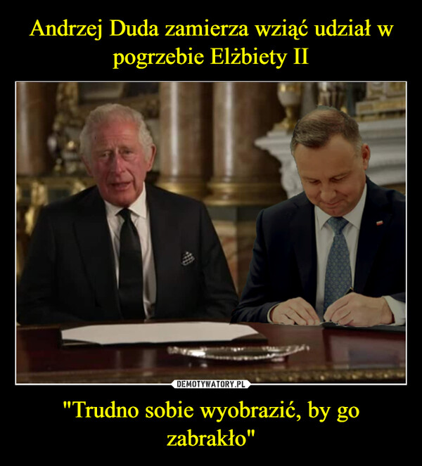 Andrzej Duda zamierza wziąć udział w pogrzebie Elżbiety II "Trudno sobie wyobrazić, by go zabrakło"