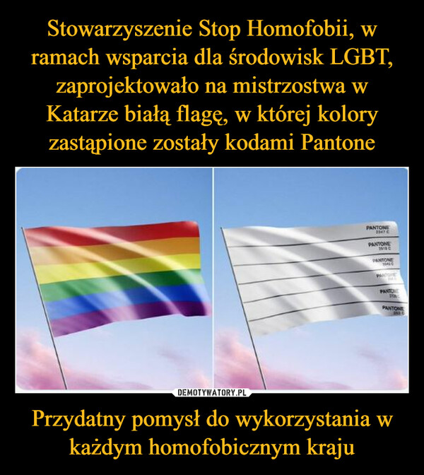 Przydatny pomysł do wykorzystania w każdym homofobicznym kraju –  