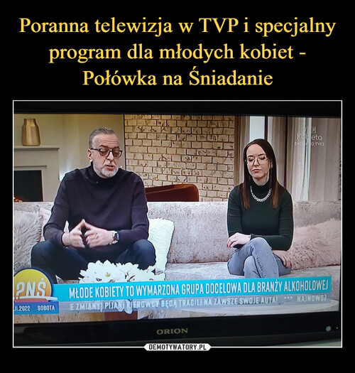 Poranna telewizja w TVP i specjalny program dla młodych kobiet - Połówka na Śniadanie