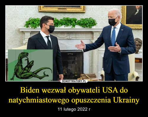 Biden wezwał obywateli USA do natychmiastowego opuszczenia Ukrainy